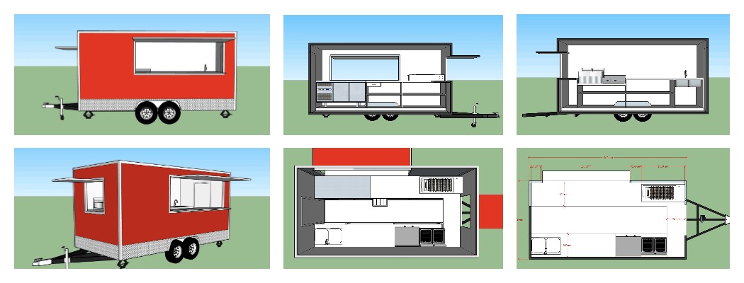 Mobile Competition BBQ Trailer Design and Layout